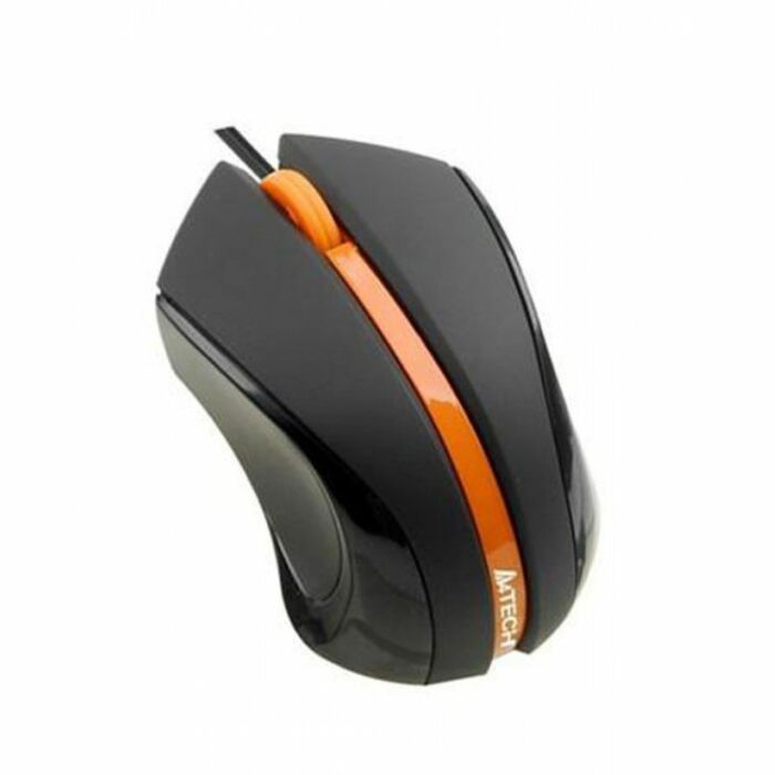 A4Tech N-310 V-Track Optical Mini Mouse (Black + Orange)