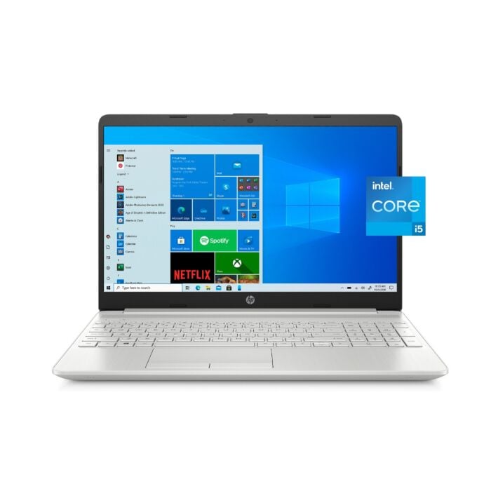 HP 15 DW3025cl - Tiger Lake - 11th Gen Core i5 12GB to 32GB 512GB TO 1-TB SSD 15.6" HD 720p Micro-Edge Touchscreen LED Display W10 (Natural Silver)