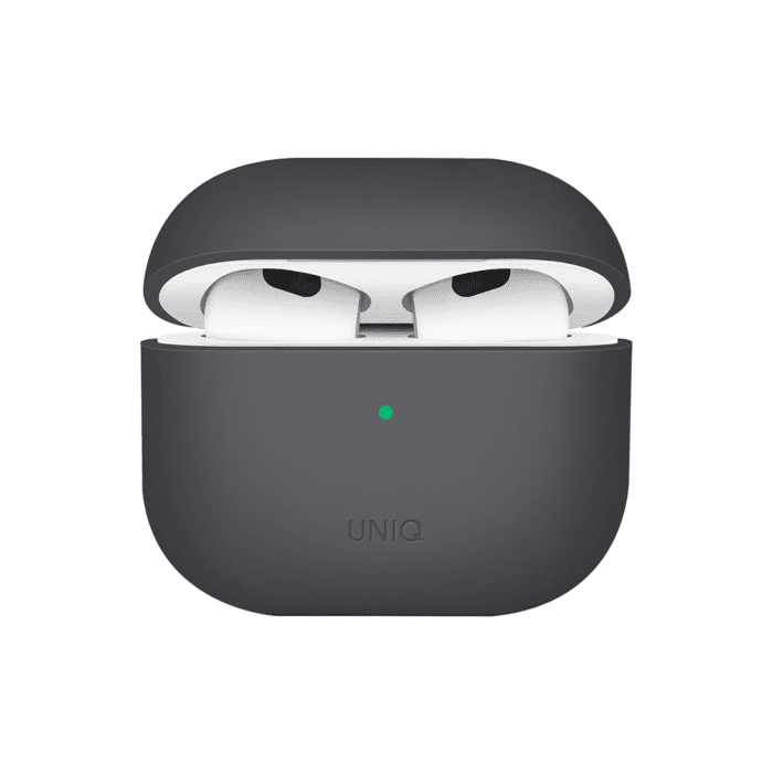 Uniq Lion Hybrid Liquid Silicon AirPods 3rd Gen Case (Ash Grey)
