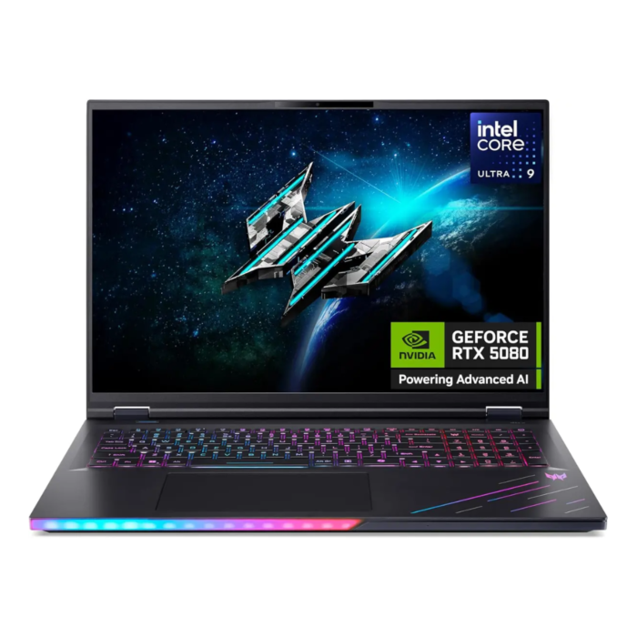 Acer Predator Helios 18 AI Gaming Laptop - Core Ultra 9 275HX Processor 32-GB 1-TB SSD 16-GB NVIDIA GeForce RTX 5080 GDDR7 GC 18" WQXGA IPS Mini LED 250Hz Display W11 (Abyssal Black, Acer 2 Year Direct Local Warranty, NEW)