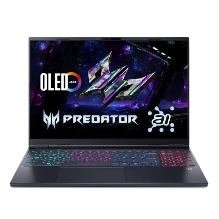 Acer Predator Helios Neo 16S AI Gaming Laptop - Core Ultra 9 275HX Processor 16-GB 1-TB SSD 8-GB NVIDIA GeForce RTX 5060 GDDR7 GC 16" WQXGA OLED 240Hz Display W11 (Abyssal Black, Acer 2 Year Direct Local Warranty, NEW)