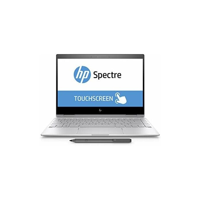 HP Spectre x360 Convertible 13 AE011DX With HP Active PEN - 8th Gen Ci7 QuadCore 08GB 256GB SSD W10 B&O Speakers 13.3" Full HD Infinity Touchscreen Backlit KB (Silver, Certified Refurbished)