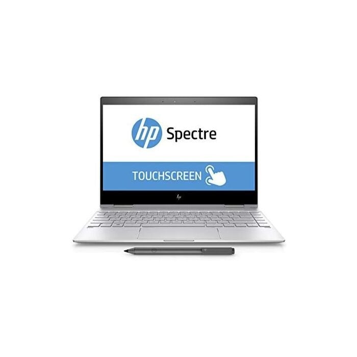 HP Spectre x360 Convertible 13 AE011DX With HP Active PEN - 8th Gen Ci7 QuadCore 08GB 256GB SSD W10 B&O Speakers 13.3" Full HD Infinity Touchscreen Backlit KB (Silver, Certified Refurbished)