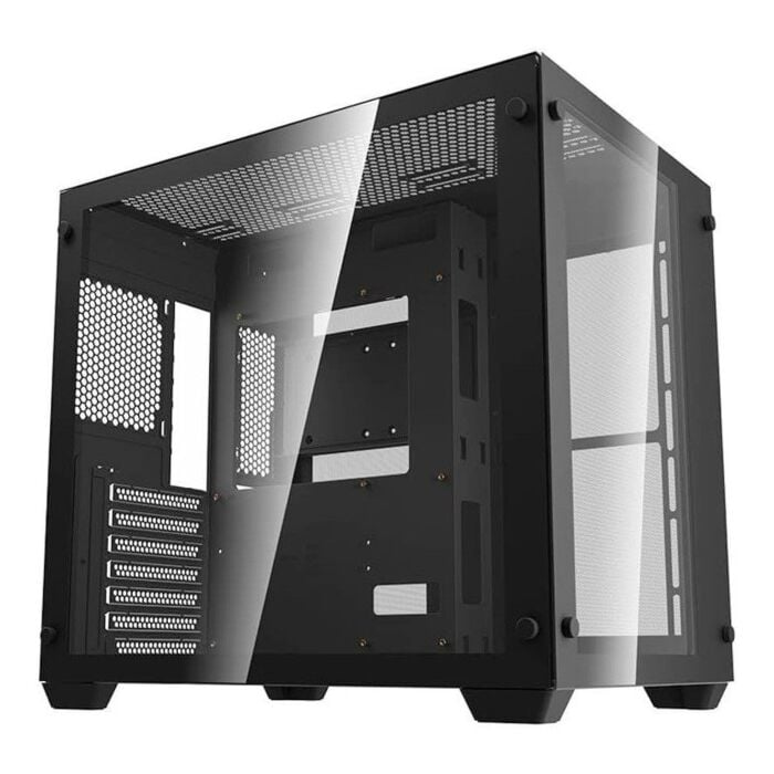 DarkFlash C285 Aigo Tempered Glass ATX Gaming Casing (Black)