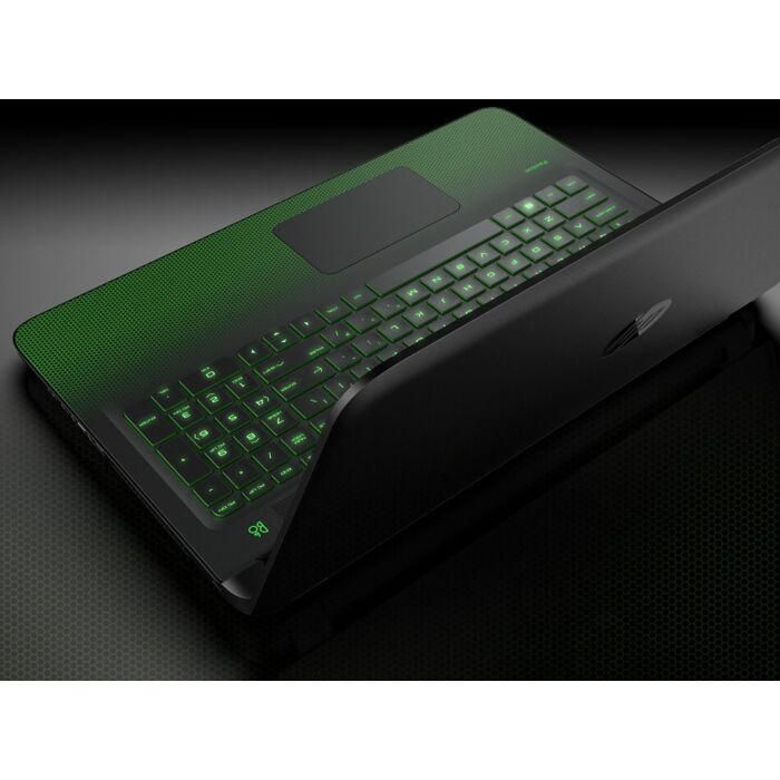 HP Pavilion Gaming Notebook - 15-ak100ne 6th Gen Ci7 QuadCore 16GB 2TB 4GB Nvidia GTX950 15.6"FHD IPS 1080p Touchscreen B&O Speakers (Twinkle Black, Hybrid Green Pattern)