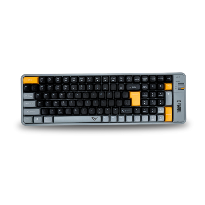 Alcatroz Tetriz Air 3 Wireless 2.4G Dual Mode Keyboard (Autumn Black, NEW) 