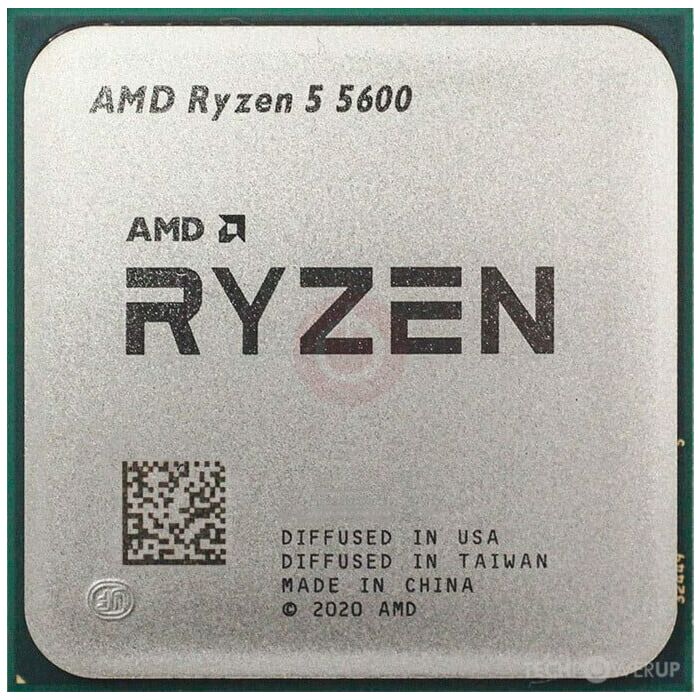 AMD Ryzen 5 5600 (3.5 Ghz Turbo Boost upto 4.4 Ghz, 3MB Cache) Processor (Tray)