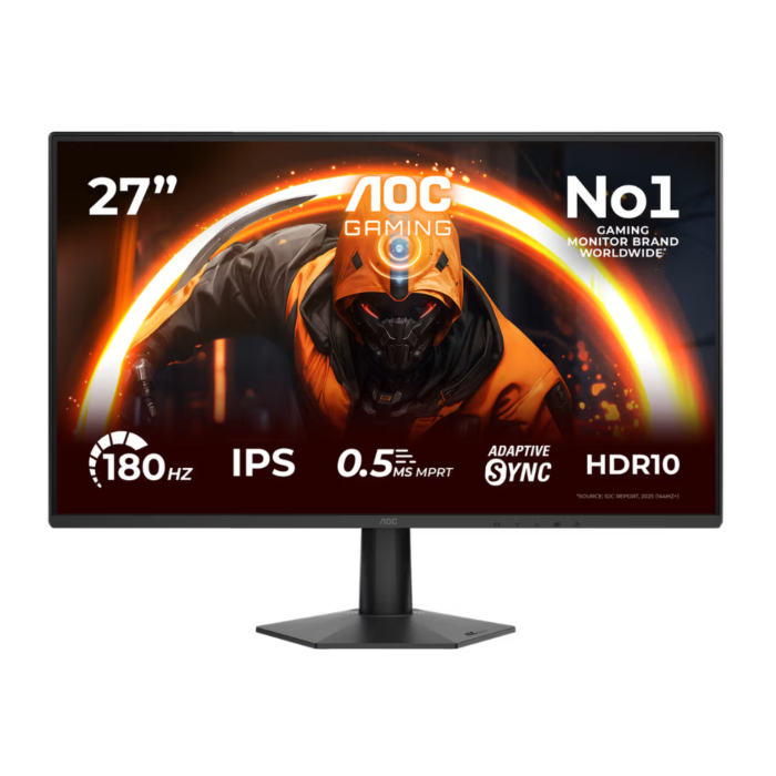 AOC 27G50F 27-Inch Full HD 1080P 180Hz IPS Panel Gaming Monitor (Black,1 Year Local Warranty, NEW)