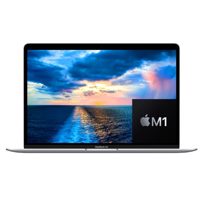 Apple MacBook Air 13" MGN93 - Apple M1 Chip 08GB 256GB SSD 13.3" Retina IPS LED Display With True Tone Backlit Magic Keyboard & Touch ID & Force Touch TrackPad (Silver, 2020)