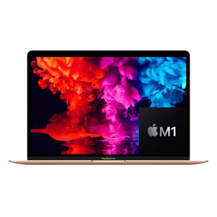 Apple MacBook Air 13" MGND3 - Apple M1 Chip 08GB 256GB SSD 13.3" Retina IPS LED Display With True Tone Backlit Magic Keyboard & Touch ID & Force Touch TrackPad (Gold, 2020)