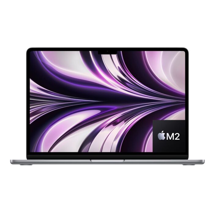 Apple MacBook Air 13" - MLXW3 - Apple M2 Chip 8-Core CPU 8-Core GPU 08GB 256GB SSD 13.6" Liquid Retina IPS Display With True Tone Backlit Magic Keyboard Touch ID & Force Touch Trackpad (Space Gray, 2022)