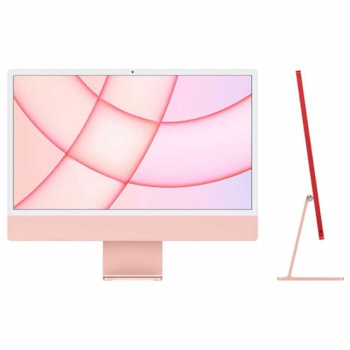  Apple Imac MGPM3 - Apple M1 Chip 3.2 Ghz 8 Core CPU 08GB 256GB SSD 24" 4.5K Retina Display 8 Core GPU Magic Mouse & Magic Keyboard with Touch ID Included (Pink 2021)