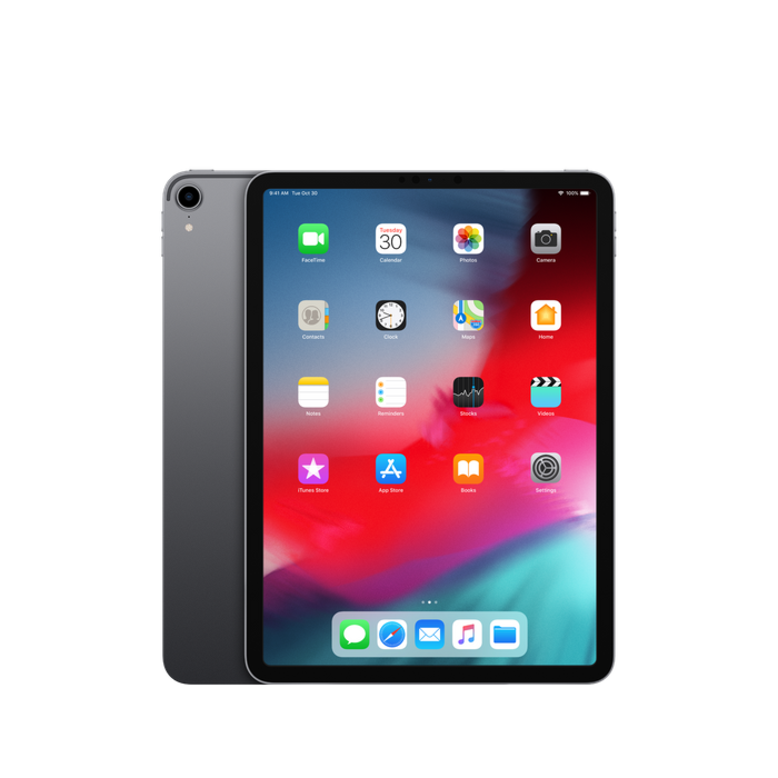 Apple iPad Pro - 64GB 12MP Camera (11") Multi Touch Retina Display Wi-Fi + 4G (MU0P2, Space Gray, 2018)