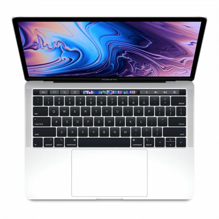Apple MacBook Pro MR962 With Touch Bar - 8th Gen Ci7 QuadCore 16GB 256GB SSD 4-GB Radeon Pro 555X GDDR5 15.6" Retina Display Mac OS High Sierra (Silver - 2018)