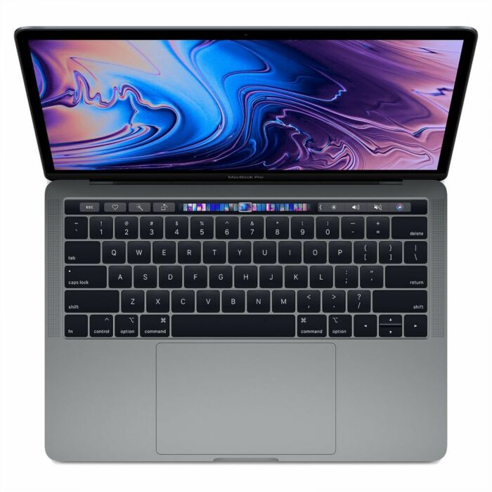 Apple MacBook Pro MR9Q2 With Touch Bar - 8th Gen Ci5 QuadCore 08GB 256GB SSD 13.3" Retina IPS LED Display Mac OS High Sierra (Space Gray - 2018)