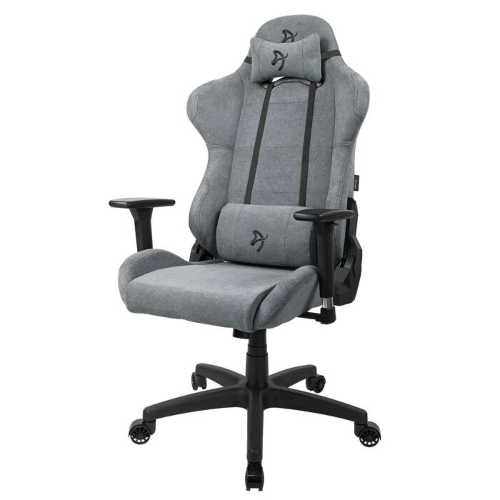 Arozzi Toretta SFB Soft Fabric Gaming Chair (Dark Grey / Blue)