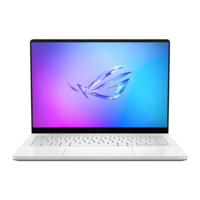 Asus Rog Zephyrus GA403UM G14 R9HX4 Gaming Laptop AMD Ryzen 9 270 Processor 16-GB 1-TB SSD 8-GB NVIDIA GeForce RTX 5060 GDDR7 GC 14" 3K 1800P OLED ROG Nebula 120Hz Display RGB Backlit KB W11 (Platinum White, Open Box)