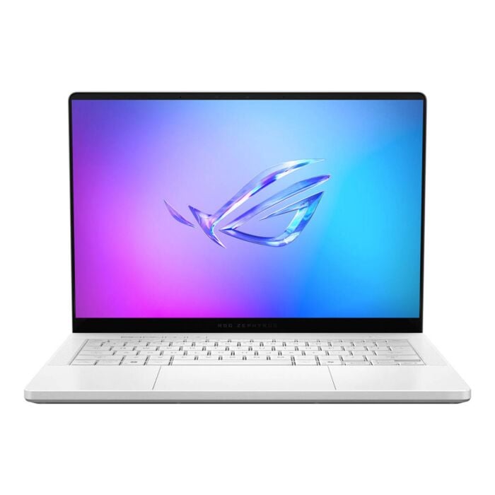 Asus Rog Zephyrus GA403UM G14 R9HX4 Gaming Laptop AMD Ryzen 9 270 Processor 16-GB 1-TB SSD 8-GB NVIDIA GeForce RTX 5060 GDDR7 GC 14" 3K 1800P OLED ROG Nebula 120Hz Display RGB Backlit KB W11 (White, NEW)