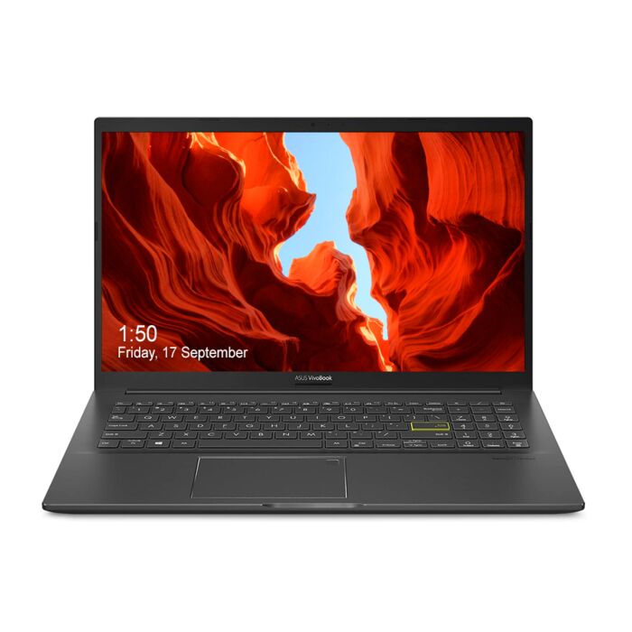 ASUS VivoBook 15 K513 Thin & Light Laptop - Tiger Lake - 11th Gen Core i3 04GB 512GB SSD 15.6" Full HD 1080p Display Backlit KB FP Reader ICEpower Audio W10 (Indie Black, 02 Years ASUS Direct Local Warranty)