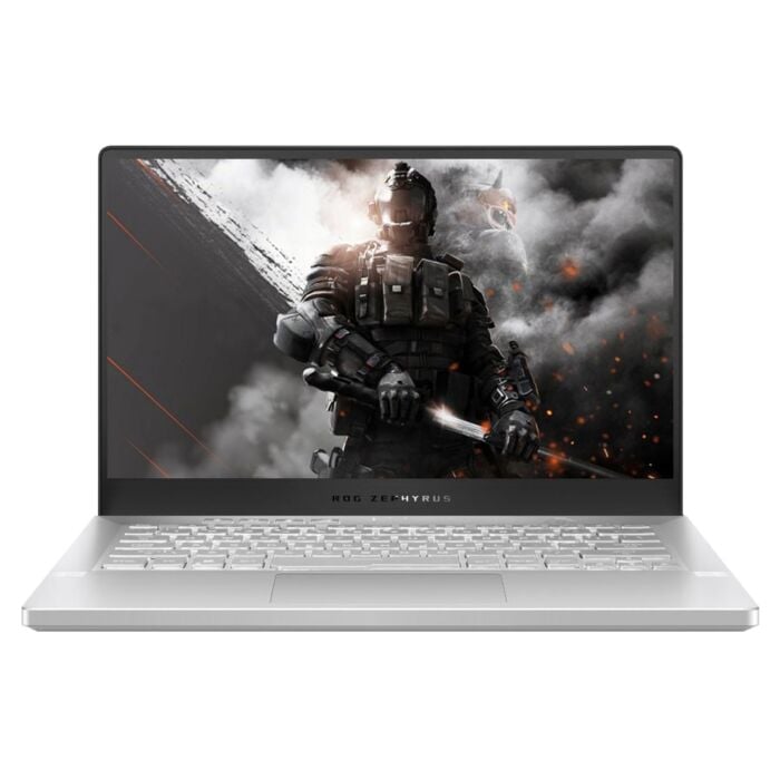 ASUS Zephyrus G14 GA401QM - AMD Ryzen 9 5900HS 16GB 1-TB SSD 6-GB NVIDIA GeForce RTX3060 GDDR6 14" Full HD 1080p 144Hz Display Backlit Chiclet Keyboard Dolby Atmos Sound W10 VR Ready (MoonLight White)