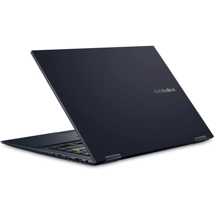 ASUS VivoBook Flip 14 TM420U Thin & Light 2 in 1 Laptop - AMD Ryzen 5 5500U 08GB 512GB SSD 14" Full HD 1080p Convertible Touchscreen Display FP Reader W10 (Stylus Pen & Sleeve Included, Bespoke Black)