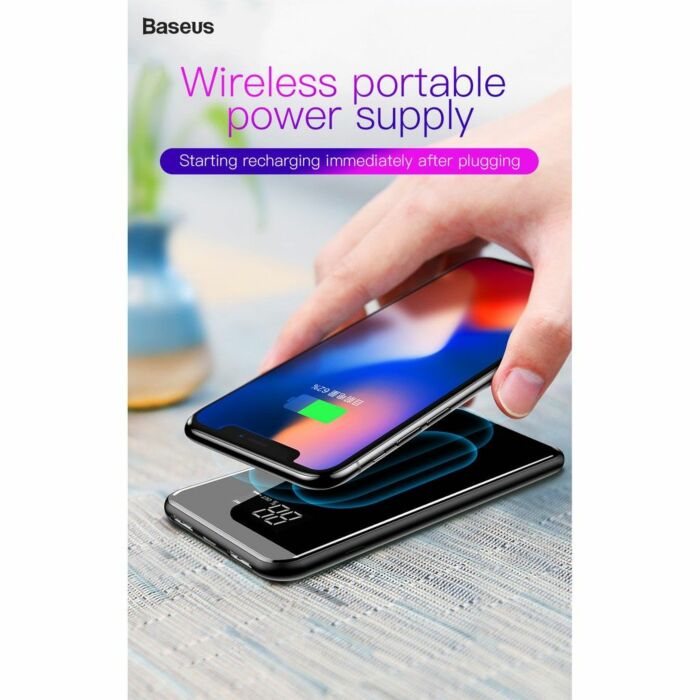 Baseus Full Screen Bracket Wireless Charge Power Bank 8000 mAH Q2 (1 Year Warranty)