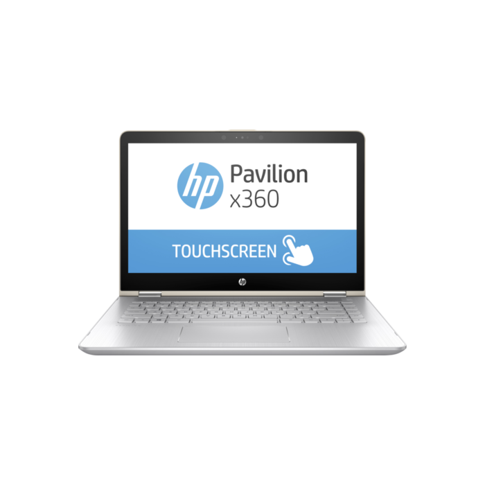 HP Pavilion x360 14 ba005ne - 7th Gen Ci7 08GB 1TB HDD + 128GB SSD 4-GB Nvidia 940mx 14" Full HD 1080p x360 Convertible Touchscreen Win10 (Silk Gold)