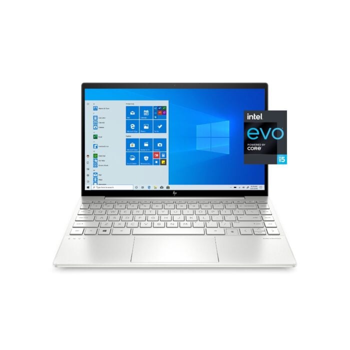 HP Envy 13 BA1047wm - Tiger Lake - 11th Gen Core i5 QuadCore 08GB 256GB SSD 13.3" FHD 1080p IPS Micro-Edge 400nits Display B&O Play Backlit KB FP Reader W10 (Platinum Silver)