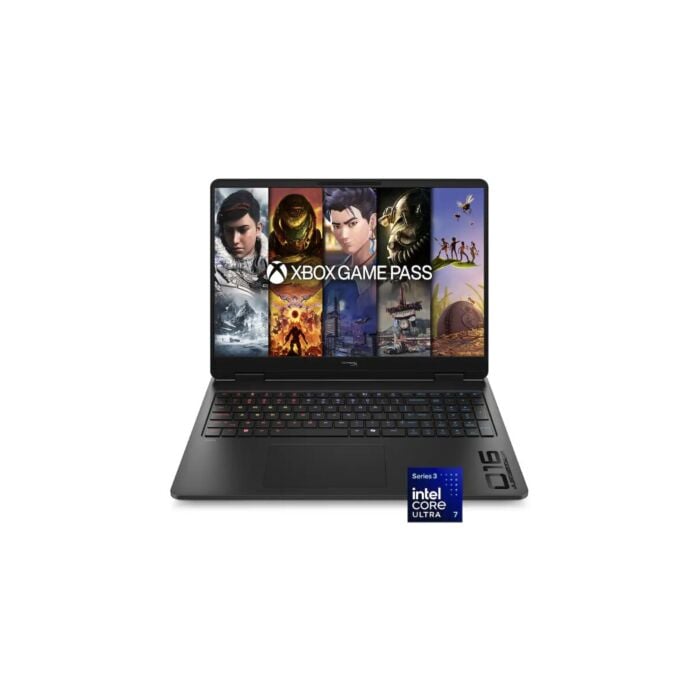 HP HyperX OMEN 16 AM2013dx Gaming Laptop - Panther Lake - Intel Core Ultra 7 356H (Series 3) 16 Core Processor 16-GB 512-GB SSD 8-GB NVIDIA GeForce RTX 5060 GDDR7 GC 16" 2K 1200p IPS 165Hz LED Display DTS:X® Ultra 4-Zone RGB BKB W11 (Shadow Black, NEW)