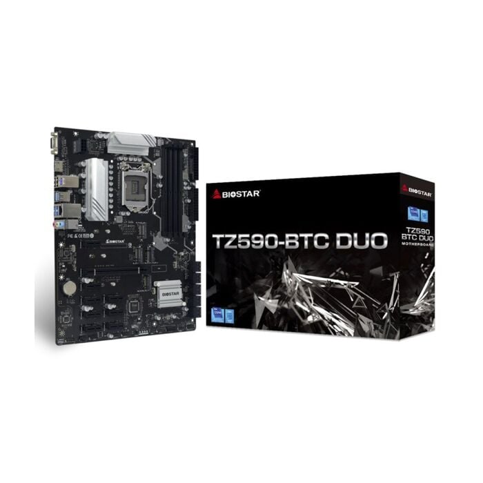 Bio Star TZ590-BTC DUO Intel LGA-1200 Mining Motherboard