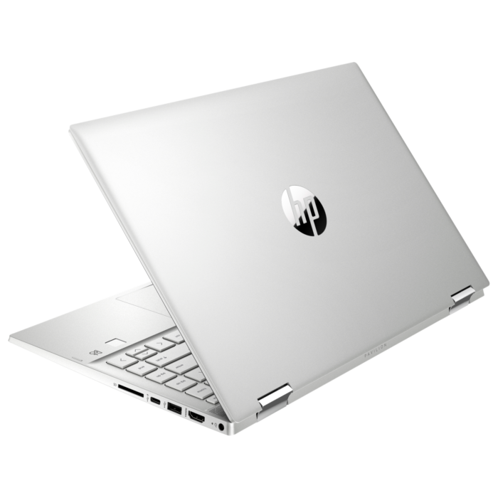 HP Pavilion x360 Laptop 14m DW1010wm Tiger Lake - 11th Gen Core i5 QuadCore 08GB 256GB SSD 14" Full HD IPS 250nits MicroEdge x360 Convertible Touchscreen B&O Play W10 FP Reader (Natural Silver)