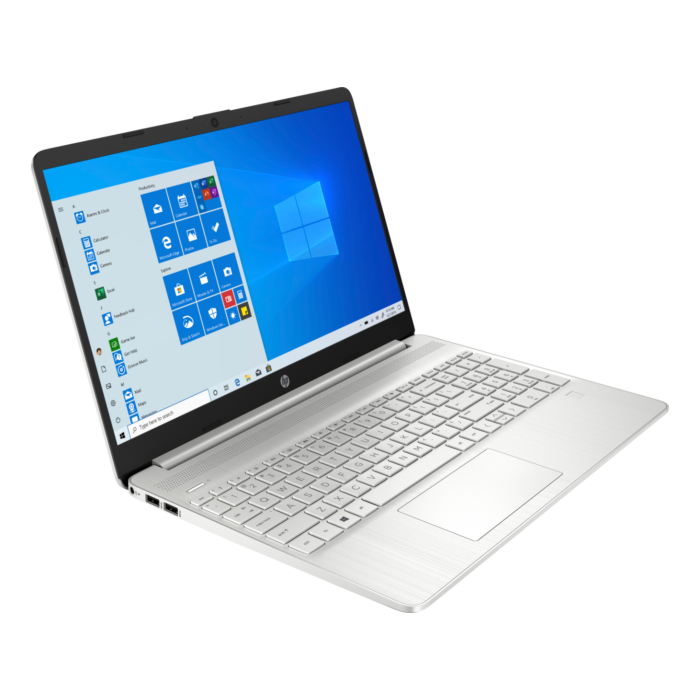 HP 15 DY2093dx - Tiger Lake - 11th Gen Core i5 QuadCore 08GB to 32GB 256GB to 01-TB SSD Intel Iris Xe Graphics 15.6" Full HD IPS 1080p MicroEdge 250nits Display FP Reader W10 (Natural Silver)