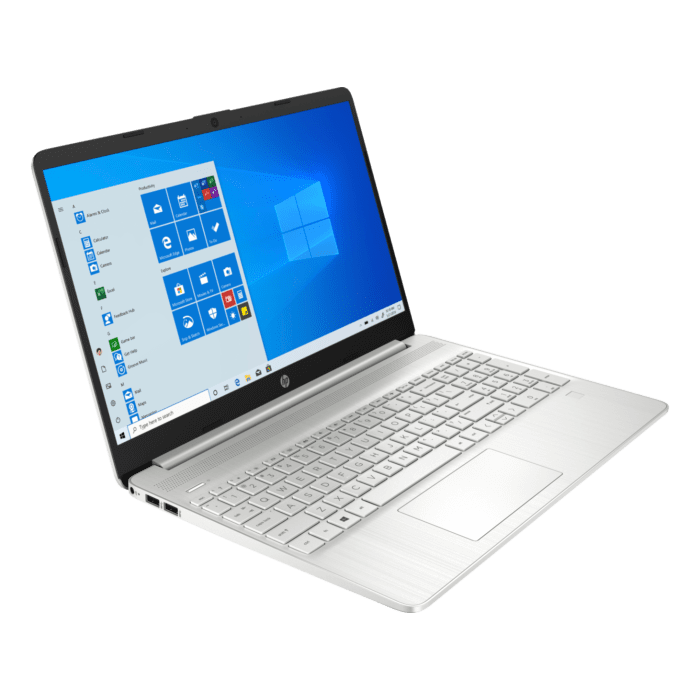 HP 15 DY2093dx - Tiger Lake - 11th Gen Core i5 QuadCore 08GB to 32GB 256GB to 01-TB SSD Intel Iris Xe Graphics 15.6" Full HD IPS 1080p MicroEdge 250nits Display FP Reader W10 (Natural Silver)
