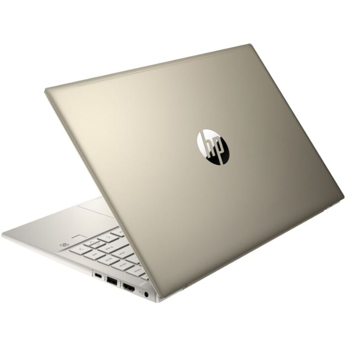 HP Pavilion 14 DV2010nx - Alder Lake - 12th Gen Core i7 Processor 8-GB 256GB SSD Intel Integrated GC 14" Full HD 1080p IPS MicroEdge Display B&O Play Backlit KB FP Reader W11 (Warm Gold, Open Box)