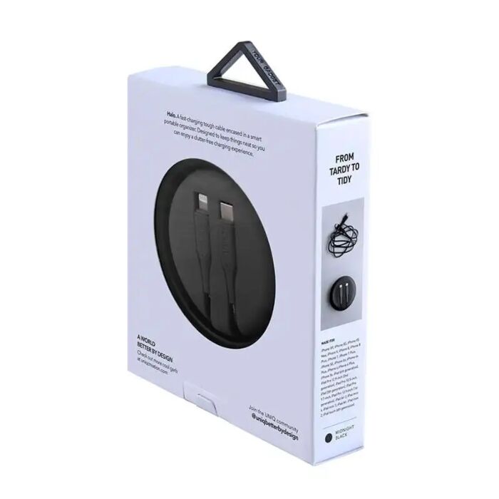 UNIQ HALO USB-A to LIGHTNING Cable 1.2M with Smart Cable Organiser