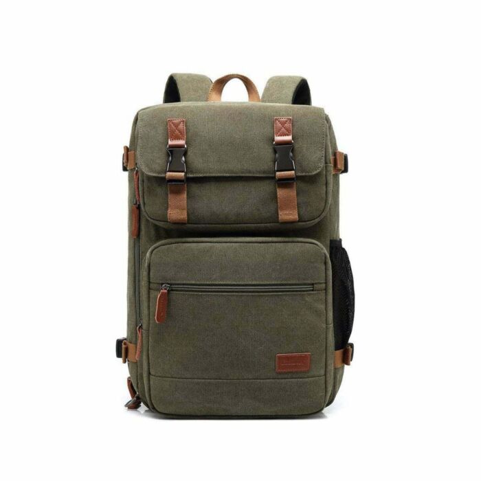 Cool Bell CB-5503 17.3 Inches Dual Laptop Backpack (Army Green)