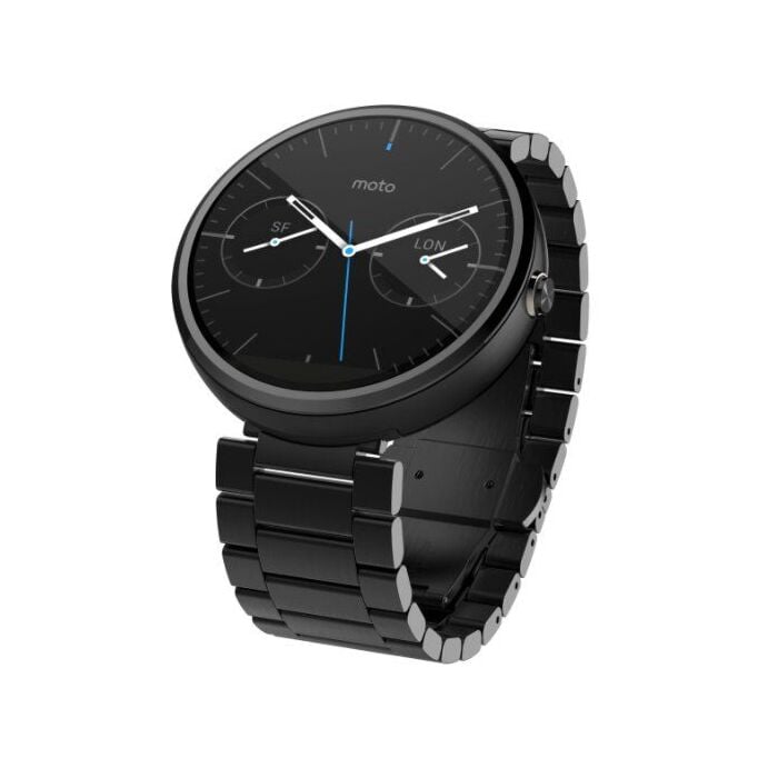 Motorola Moto 360 - Dark Metal, 23mm, Smart Watch