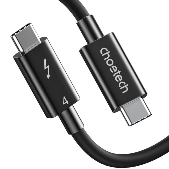 Choetech Thunderbolt 4 Cable 2.6ft 40Gbps With 100W Charging And 8K@30Hz 5K@60Hz Or Dual 4K Video – Black – A3010