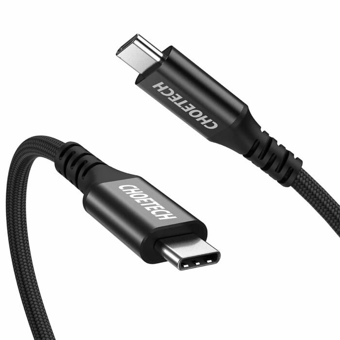Choetech Quick Charge USB Type C to USB Type C 3.1 Gen 2 100W Power Delivery Cable (2m) Black (XCC-1007)