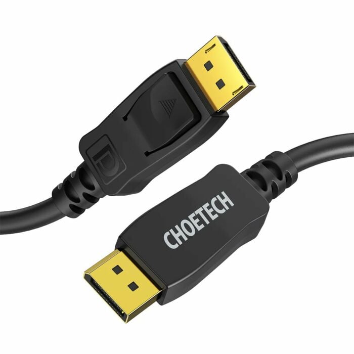 Choetech 8K DisplayPort Cable, Displayport To Displayport Cable 6.6ft/2M With 8K 60Hz Resolution – Black – XDD01