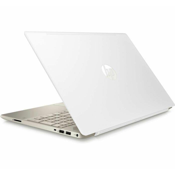 HP Pavilion 15 CS0079nr - 8th Gen Ci5 QuadCore 08GB 1TB HDD 15.6" Full HD IPS 1080p Touchscreen Win 10 (White n Gold, Certified Refurbished)