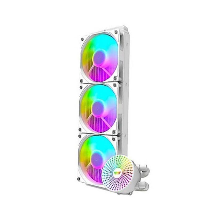 Dark Flash Radiant DC-360 RGB Liquid CPU Cooler (White)