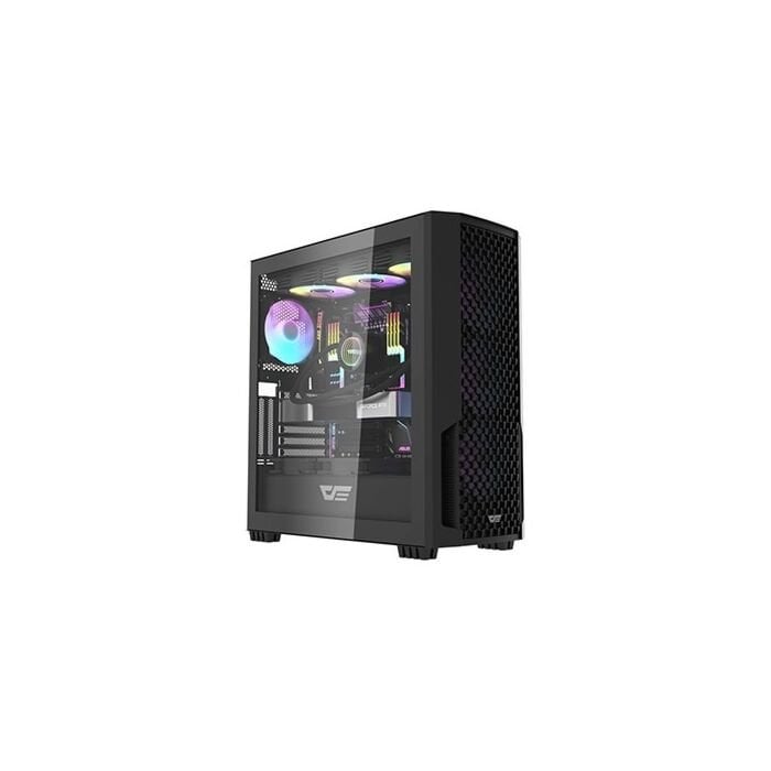 DarkFlash DF2100 ATX ARG Gaming Case With 4 Fans-Black