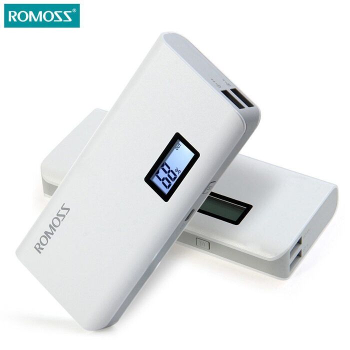 Romoss 4 LED 10000 mAh Powerbank (White)