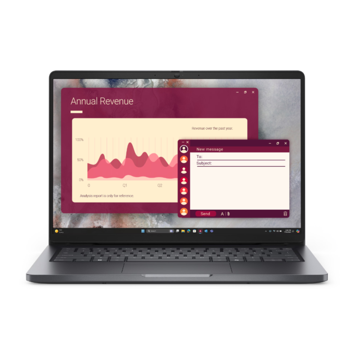 Dell Pro 14 PC14250 Laptop - Intel Core Ultra 7 255U 12-Core Processor 16-GB 512-GB SSD Intel Integrated Graphics 14" FHD 1080P AG Display Backlit KB FP Reader (Bag Included, Magnetite, 3 Years Local Warranty, NEW)