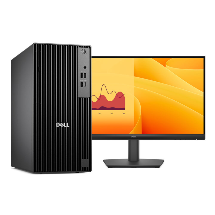 Dell Pro QCT1250 Tower PC - Arrow Lake - Intel Core Ultra 5 235 vPro Processor 8-GB 512-GB SSD Intel Integrated Graphics Keyboard & Mouse Included DOS with Dell Pro E2225HM 22" 1080p Display Monitor (Black, 3 Years Direct Local Warranty, NEW)