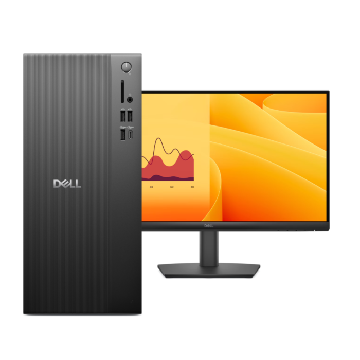 Dell Pro QVT1260 Tower PC - Raptor Lake - 14th Gen Core i5 14500 Processor 8-GB 512-GB SSD Intel UHD 730 Graphics Keyboard & Mouse Included with Dell Pro E2225HM 21.5-Inch Display Monitor (Black, 3 Years Direct Local Warranty, NEW)