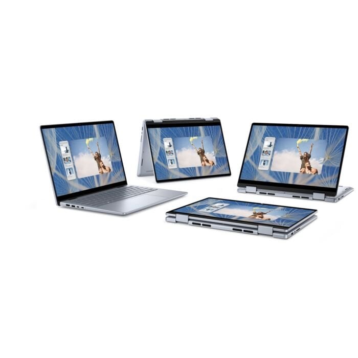 Dell Inspiron 14 7440 2-in-1 - Intel Core 5 120U Processor 8-GB 512-GB SSD Intel Graphics 14" Full HD+ 1200p IPS 60Hz WVA Touchscreen Convertible Display WavesMaxx Audio Backlit KB FP Reader W11 (Ice Blue, NEW)