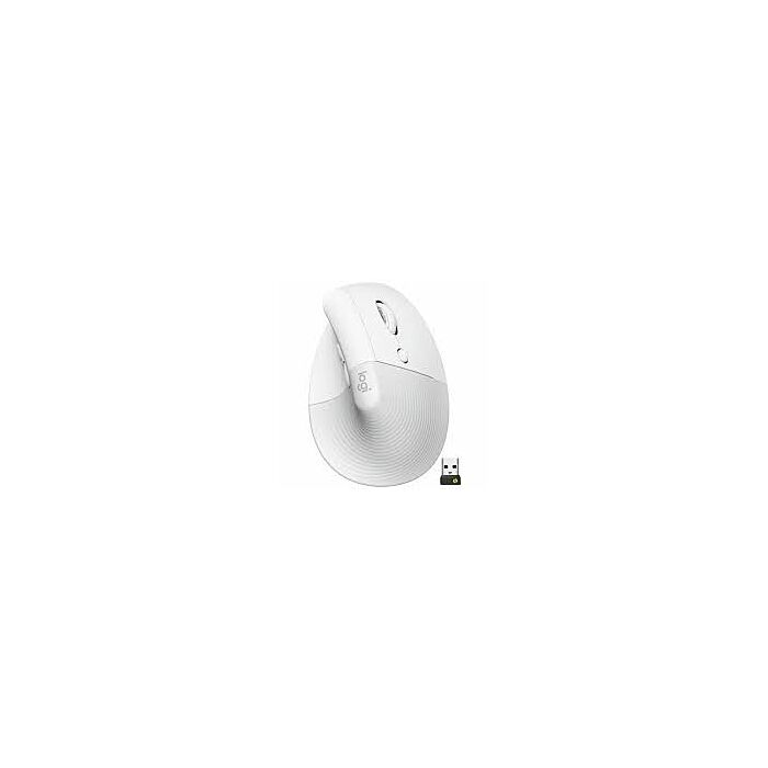 Logitech Lift Vertical Ergonomic Ergo Series Wireless Mouse (White)