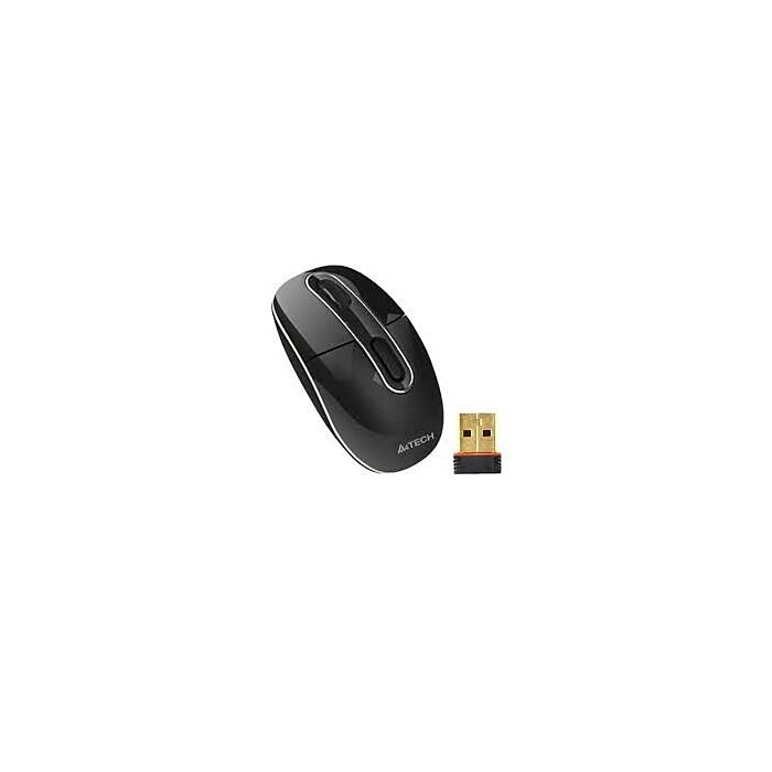 A4TECH G7-300N Padless V-Track Wireless Mini Mouse (Black)